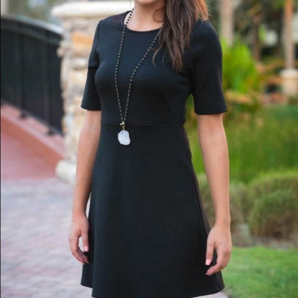 All For Color Black Reese Dress Small
